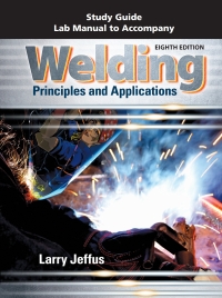 Cover image: Study Guide with Lab Manual for Jeffus' Welding: Principles and Applications 8th edition 9781305494701