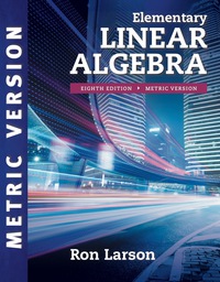 Cover image: Elementary Linear Algebra, International Metric Edition 8th edition 9781337556217