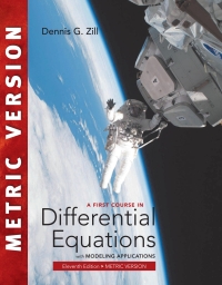 Cover image: A First Course in Differential Equations with Modeling Applications, International Metric Edition 11th edition 9781337556644