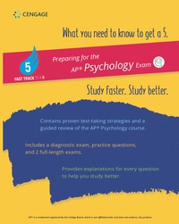 Cover image: Fast Track to a 5 Test Prep for AP Psychology 1st edition 9781337669955