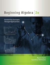 Cover image: Beginning Algebra: Connecting Concepts through Applications 2nd edition 9781337616065