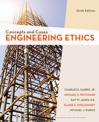 Cover image: Engineering Ethics: Concepts and Cases 6th edition 9781337554527