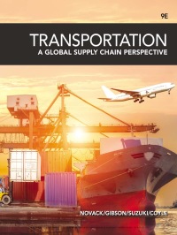 Cover image: Transportation: A Global Supply Chain Perspective 9th edition 9781337406642