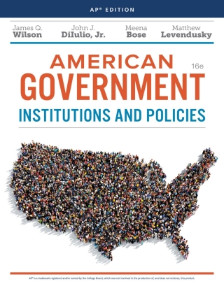 Cover image: American Government: Institutions & Policies, AP Edition 16th edition 9781337613507