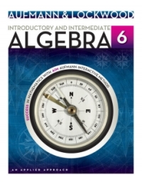 Cover image: WebAssign for Aufmann/Lockwood's Introductory and Intermediate Algebra: An Applied Approach, 6th Edition [Instant Access], Single-Term 6th edition 9781337763547
