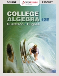 Cover image: WebAssign for Gustafson/Hughes' College Algebra 12th edition 9781337652209
