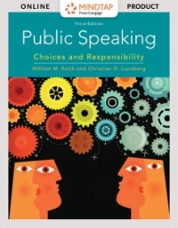Cover image: MindTap for Keith/Lundberg's Public Speaking: Choice and Responsibility 3rd edition 9781337917216