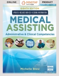 Cover image: MindTap Medical Assisting for Blesi's Medical Assisting: Administrative & Clinical Competencies (Update), 8th Edition [Instant Access], 2 terms (12 months) 8th edition 9781337909853