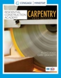 Cover image: MindTap for Vogt/Brackett's Residential Construction Academy: Carpentry, 5th Edition [Instant Access], 4 terms 5th edition 9781337918626