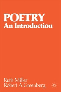表紙画像: Poetry: An Introduction 1st edition 9780333329856