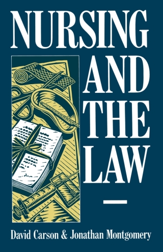 Cover image: Nursing and the Law 1st edition 9780333495728