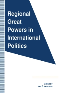 Imagen de portada: Regional Great Powers in International Politics 9780333564196