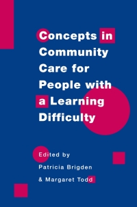 Cover image: Concepts in community care for people with a learning difficulty 1st edition 9780333572467