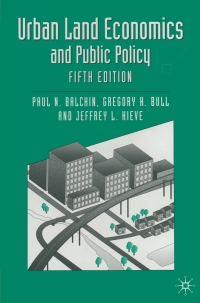 表紙画像: Urban Land Economics and Public Policy 5th edition 9780333629031