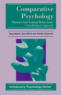 Cover image: Comparative Psychology 1st edition 9780333639184