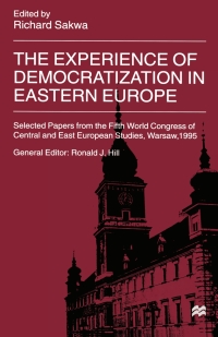 Imagen de portada: The Experience of Democratization in Eastern Europe 1st edition 9780333695524