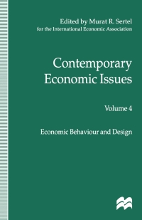 表紙画像: Contemporary Economic Issues 1st edition 9780333698082