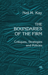 表紙画像: The Boundaries of the Firm 9780333719015