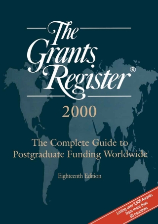 表紙画像: The Grants Register 2000 9780333724248