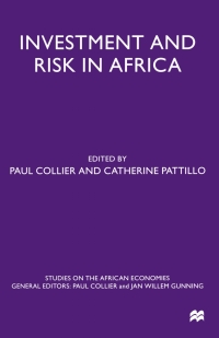 Cover image: Investment and Risk in Africa 1st edition 9780333777534