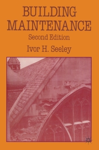 Immagine di copertina: Building Maintenance 2nd edition 9780333457009