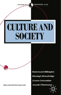 Cover image: Culture and Society 1st edition 9780333460399