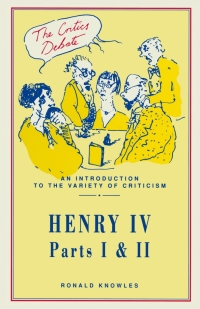 表紙画像: Henry IV Parts I and II 1st edition 9781349219780