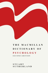 Imagen de portada: The Macmillan Dictionary of Psychology 2nd edition 9780333623244