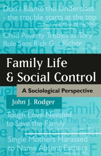 Cover image: Family Life and Social Control 1st edition 9780333604649