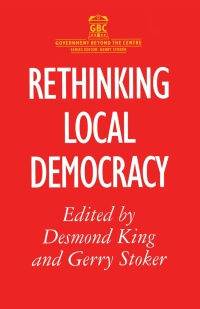 Immagine di copertina: Rethinking Local Democracy 1st edition 9780333638521