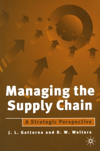 Immagine di copertina: Managing the Supply Chain 1st edition 9780333648162