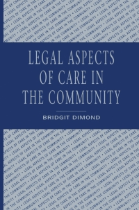 表紙画像: Legal aspects of care in the community 1st edition 9780333538203