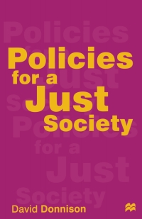 Imagen de portada: Policies for a Just Society 1st edition 9780333656457