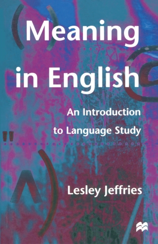 Titelbild: Meaning in English 1st edition 9780333659168
