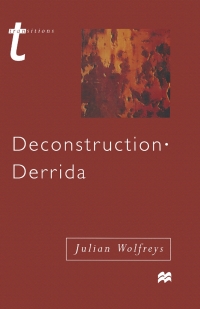 Imagen de portada: Deconstruction - Derrida 1st edition 9780333687772