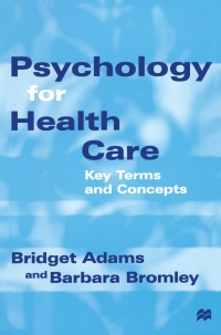 Cover image: Psychology for Health Care 1st edition 9780333648094