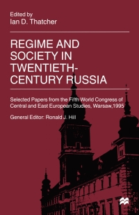 Imagen de portada: Regime and Society in Twentieth-Century Russia 1st edition 9780333695548