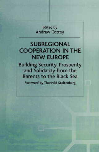 Imagen de portada: Subregional Cooperation in the New Europe 1st edition 9780312220723