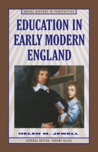 Cover image: Education in Early Modern England 1st edition 9780333636428