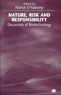 Cover image: Nature, Risk and Responsibility 1st edition 9780333665879