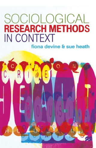 Cover image: Sociological Research Methods in Context 1st edition 9780333666319