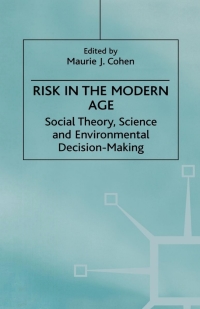 Cover image: Risk in the Modern Age 9780312222161