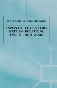 صورة الغلاف: Twentieth-Century British Political Facts, 1900-2000 8th edition 9780312229474