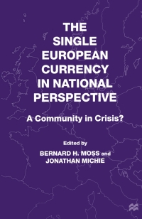 Titelbild: The Single European Currency in National Perspective 9780312230319