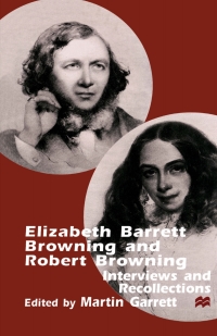 صورة الغلاف: Elizabeth Barrett Browning and Robert Browning 9780312232269