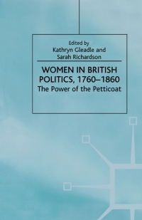 Imagen de portada: Women in British Politics, 1780-1860 9780312233563