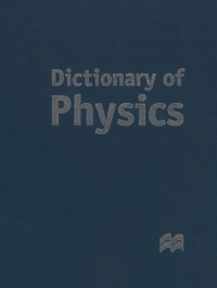 Cover image: Dictionary of Physics 9780333912362