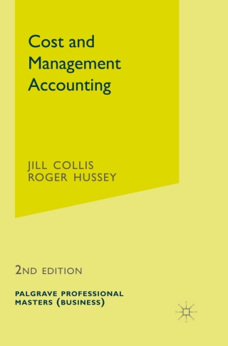 Cover image: Cost and Management Accounting 2nd edition 9780333694077