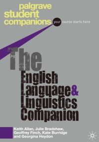 Omslagafbeelding: The English Language and Linguistics Companion 1st edition 9781403989710