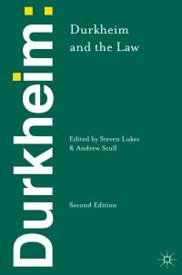 Cover image: Durkheim and the Law 2nd edition 9781137031815